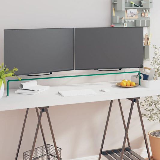 TV-bord klarglas 110x30x13 cm - HQ5