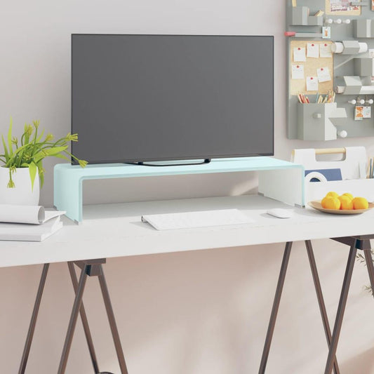 Tv/monitor-ställ glas grön 70x30x13 cm - HQ5