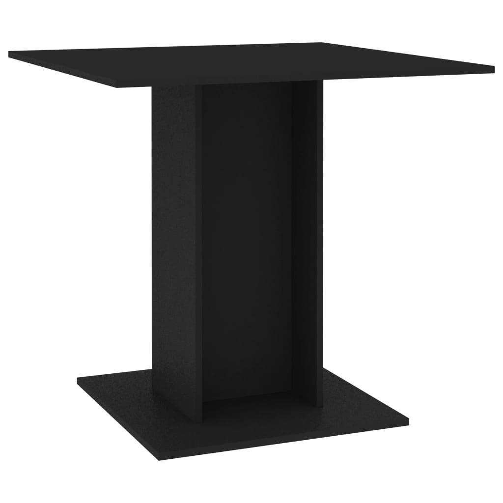 Matbord svart 80x80x75 cm spånskiva - HQ5