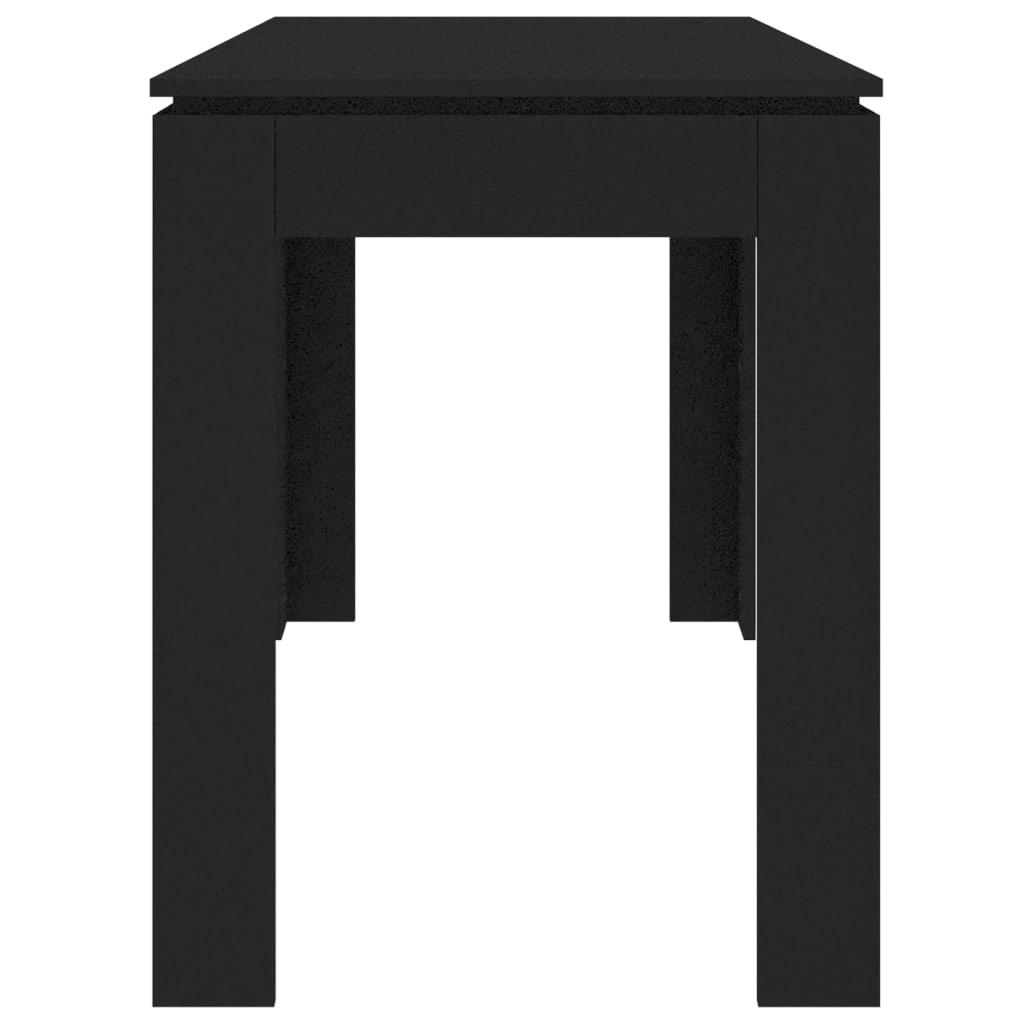 Matbord svart 120x60x76 cm konstruerat trä - HQ5