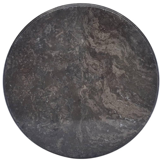 Bordsskiva svart Ø50x2,5 cm marmor - HQ5