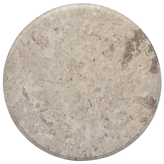 Bordsskiva grå Ø50x2,5 cm marmor
