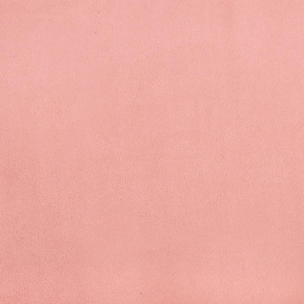 Pocketresårmadrass rosa 80x200x20 cm sammet - HQ5