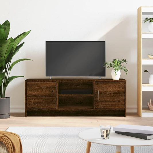 Tv-bänk brun ek 102x30x37,5 cm konstruerat trä - HQ5