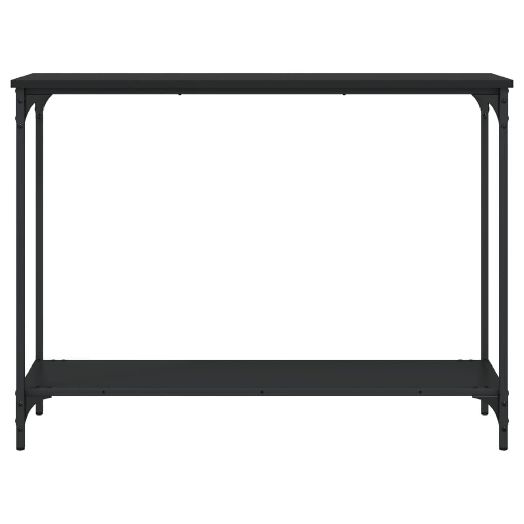 Avlastningsbord svart 101x30,5x75 cm konstruerat trä - HQ5