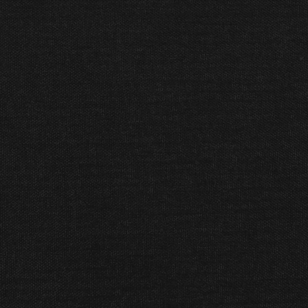 Ramsäng med madrass svart 120x190 cm tyg