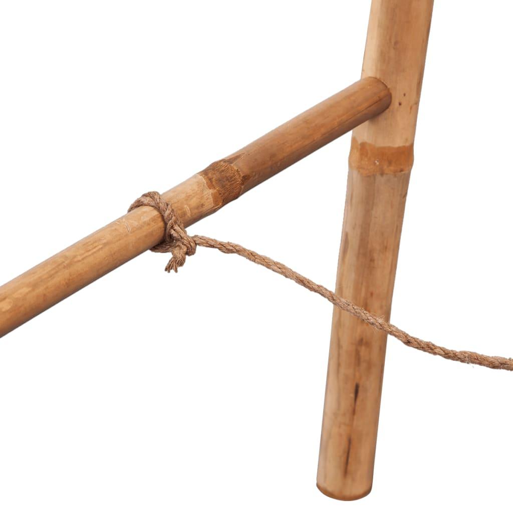 Dubbel handduksstege med 5 pinnar bambu 50x160 cm - HQ5