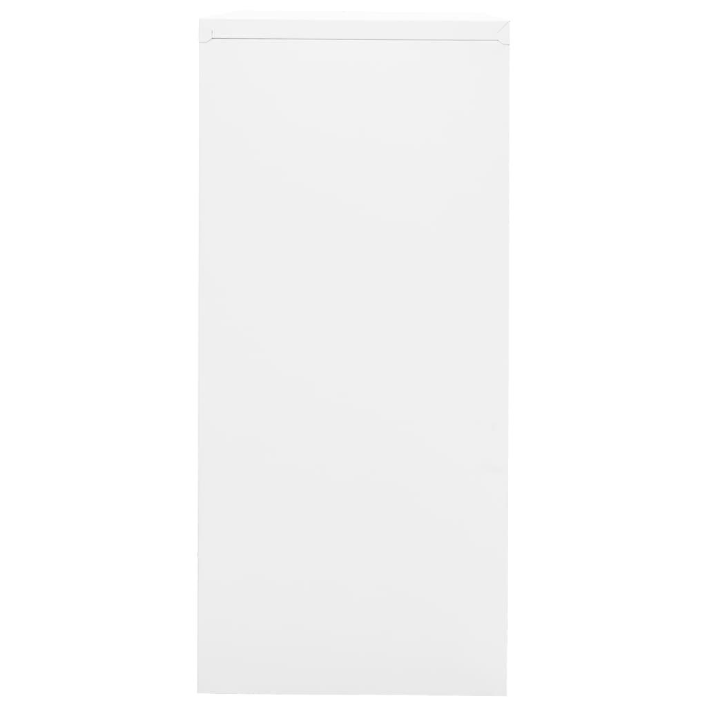 Dokumentskåp vit 90x46x103 cm stål - HQ5