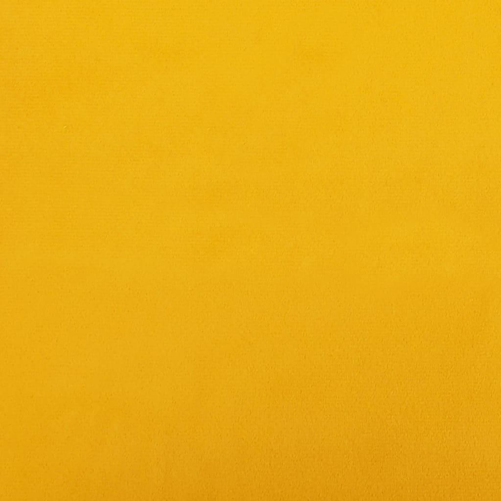 Fotpall gul 78x56x32 cm sammet - HQ5