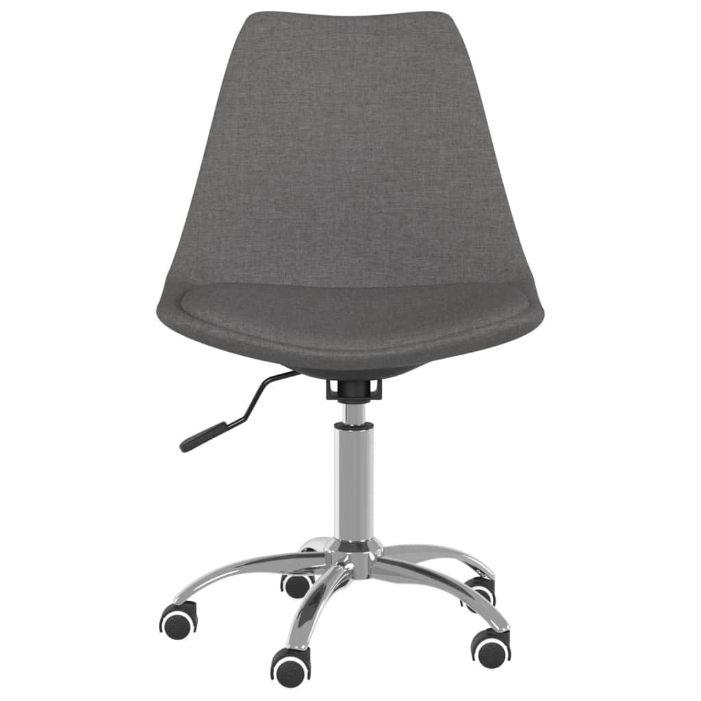 Snurrbar kontorsstol mörkgrå tyg - HQ5