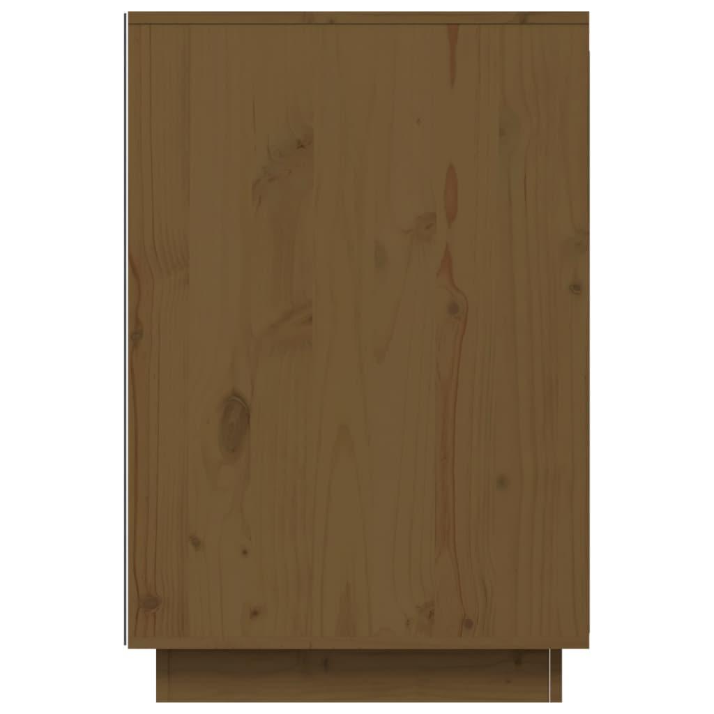 Skrivbord honungsbrun 140x50x75 cm massiv furu - HQ5