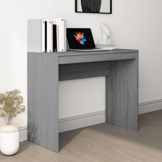 Skrivbord grå sonoma 90x40x72 cm konstruerat trä - HQ5