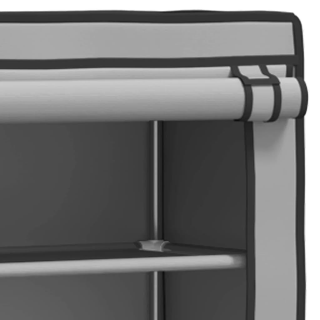 Hylla för tvättmaskin med 2 hyllplan grå 71x29,5x170,5 cm järn - HQ5