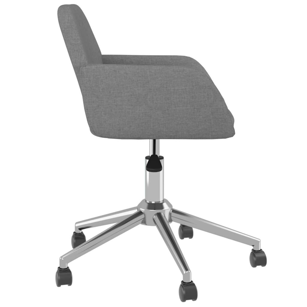 Snurrbar kontorsstol ljusgrå tyg - HQ5