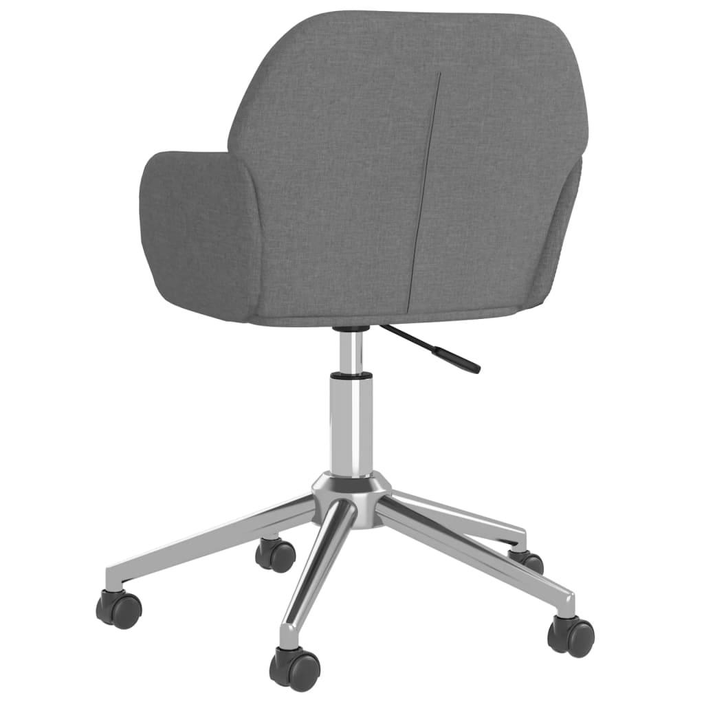 Snurrbar kontorsstol ljusgrå tyg - HQ5