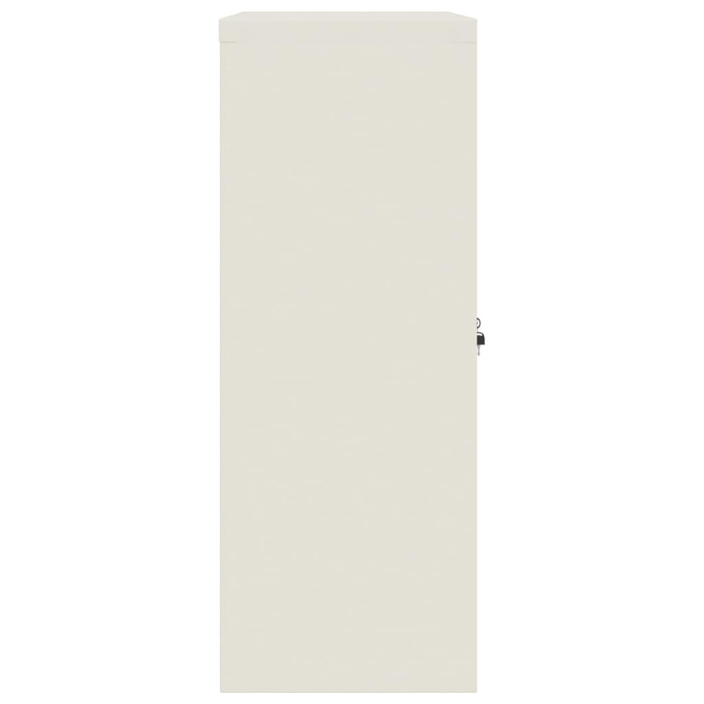Dokumentskåp vit 90x40x105 cm stål - HQ5