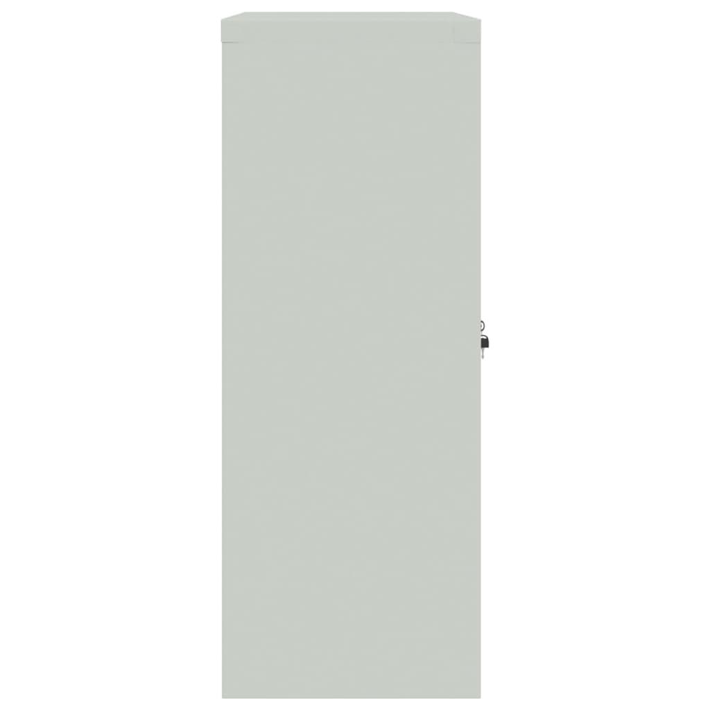 Dokumentskåp ljusgrå 90x40x105 cm stål - HQ5