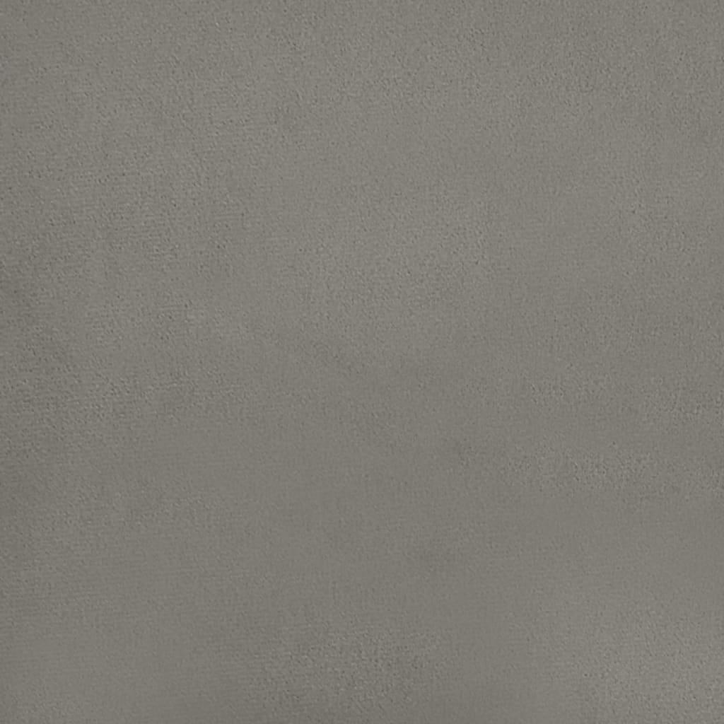 Pocketresårmadrass ljusgrå 120x190x20 cm sammet - HQ5