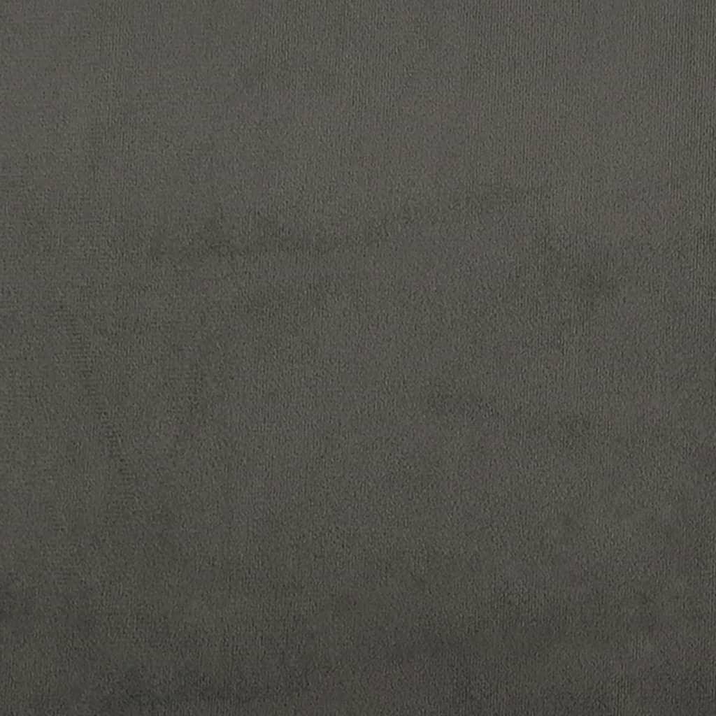 Pocketresårmadrass mörkgrå 120x190x20 cm sammet - HQ5