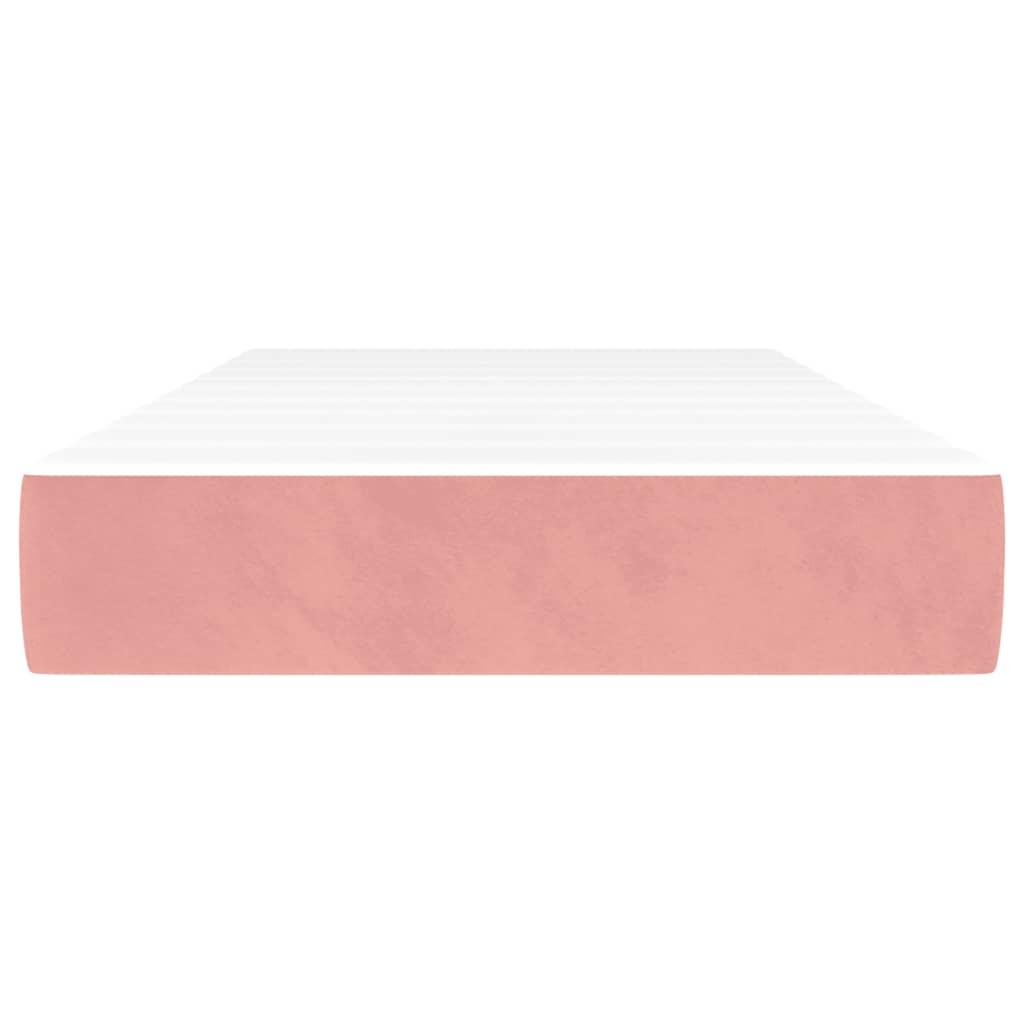 Pocketresårmadrass rosa 120x190x20 cm sammet - HQ5