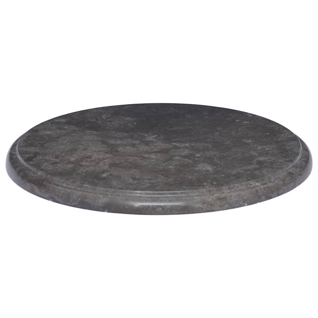 Bordsskiva svart Ø40x2,5 cm marmor - HQ5