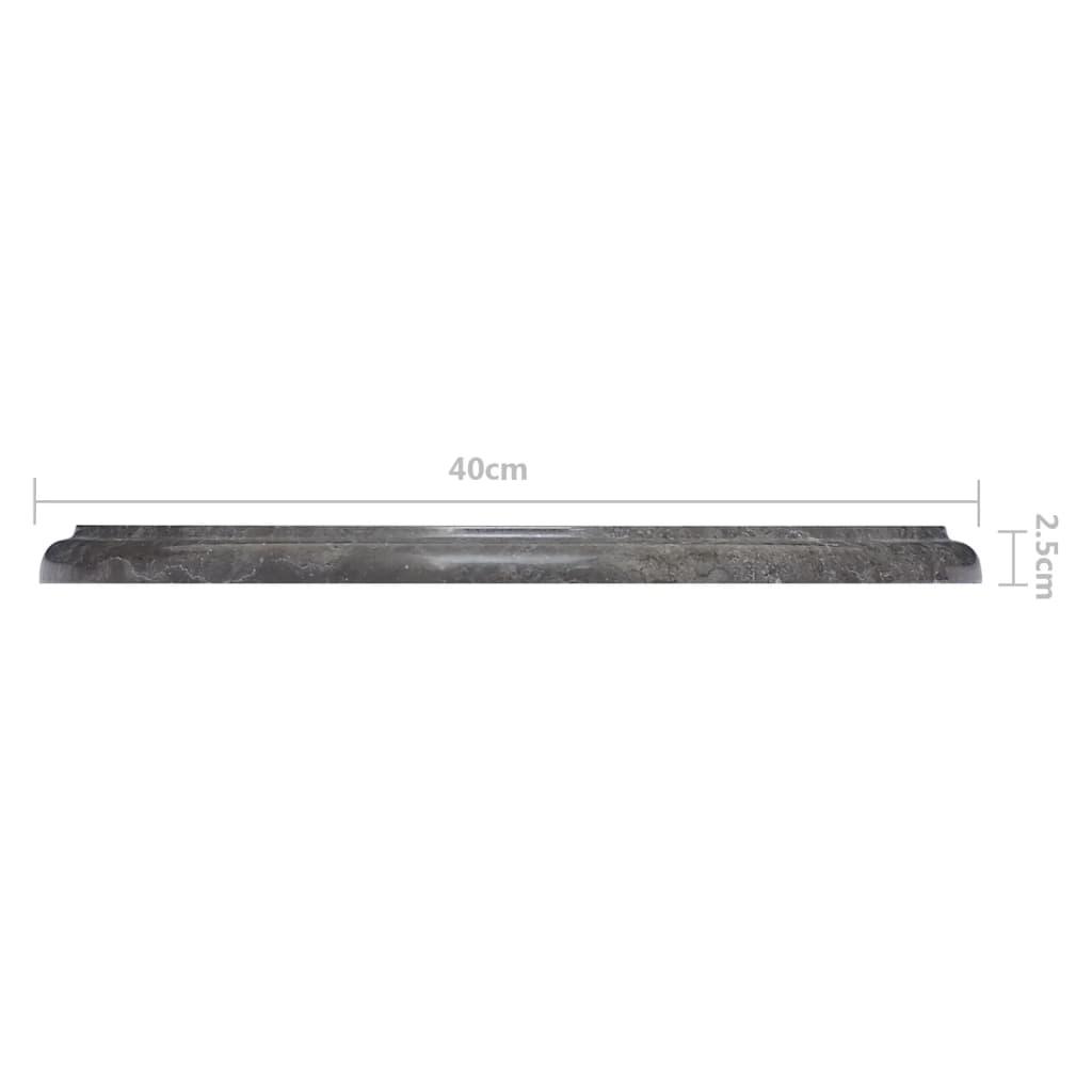 Bordsskiva svart Ø40x2,5 cm marmor - HQ5