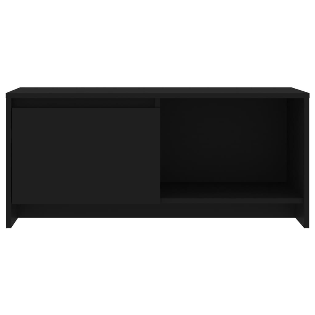 Tv-bänk svart 90x35x40 cm konstruerat trä - HQ5