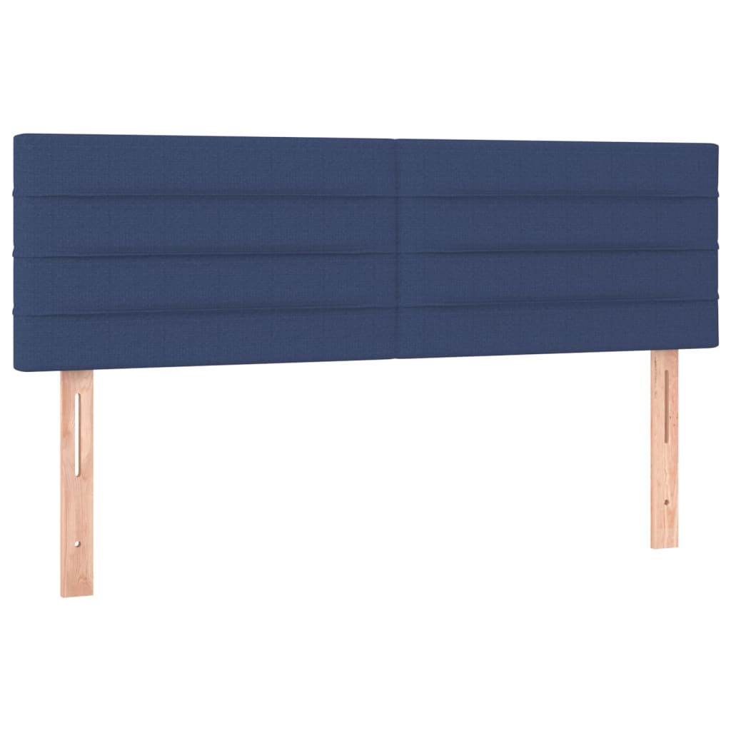 Ramsäng med madrass blå 140x190 cm tyg - HQ5