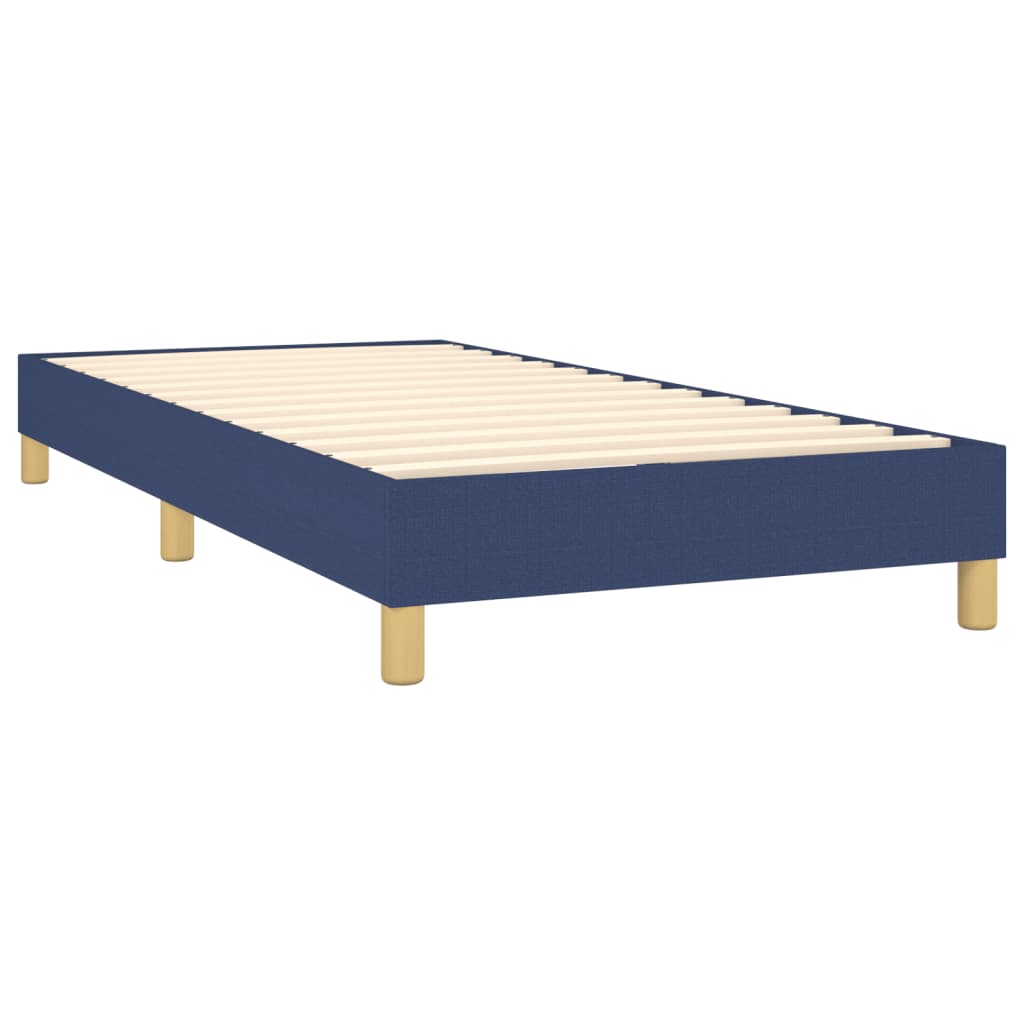 Ramsäng med madrass blå 100x200 cm tyg - HQ5