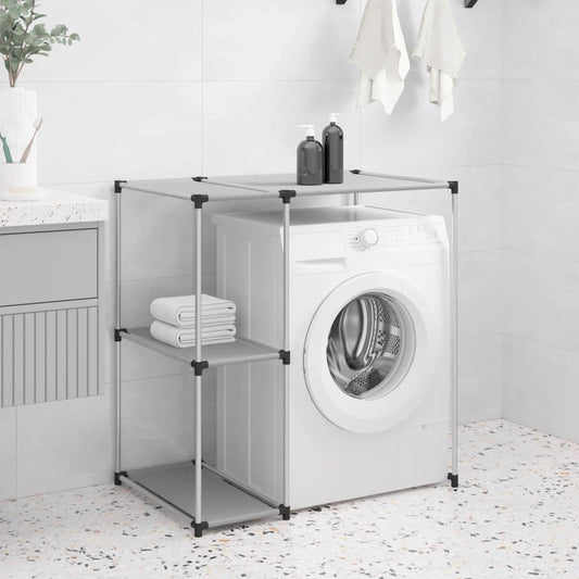 Hylla för tvättmaskin grå 87x55x90,5 cm järn - HQ5