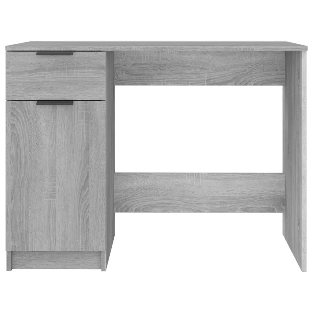 Skrivbord grå sonoma 100x50x75 cm konstruerat trä - HQ5