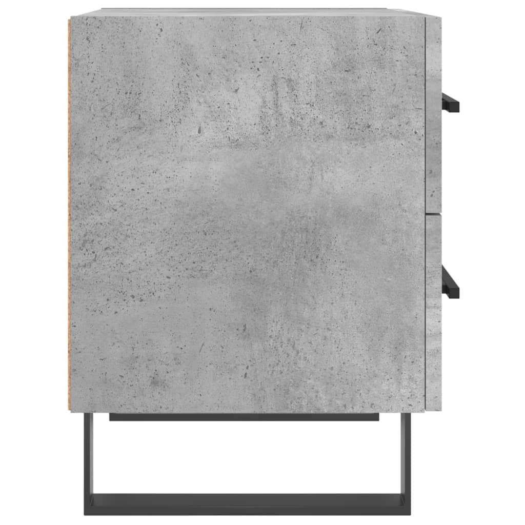 Sängbord betonggrå 40x35x47,5 cm konstruerat trä - HQ5